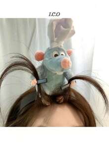 Diadema Azul de Diseño de Ratón, Juguete para Niños, Aspecto Personal, Personaje de Caricaturas, Todas las Edades - Gris - Ver 3