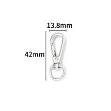 5 Pieces Of Multi-Style Heart-Shaped Lobster Rotating Keychains, Couple Keychains, Bag Buckles, Alloy Material, With Rotating Hooks, Suitable For Christmas And Love Decoration