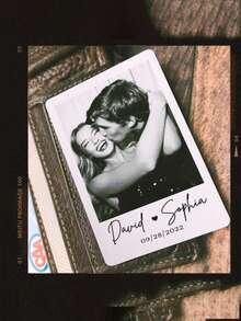 Custom Black And White Photo Cards, Custom Wallet Decoration Cards, Party Souvenir Cards, Personalized Valentine'S Day Gifts, Couple Photo Cards, Custom Wallet Insert Cards, Party Gifts, Customizable Souvenir Black And White Photos, Fashionable, Unisex, Casual, Customized, Ideal Gifts For Him, Her