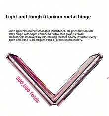 Lenovo Moto Razr 60 6th Gen Foldable Screen, IP48 Dust & Water Resistant, Free Suspension Photography, Supports English And Chinese System - Macaron Powder - View 7