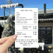 Jesus Paid It All" Vinyl Sticker - Waterproof Religious Decal With Jesus Christ Quote, Perfect For Laptops, Cars, And Home Decor, Inspirational Stickers