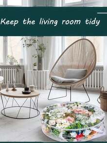 Worek do przechowywania wieńców bożonarodzeniowych, 61 cm, przezroczysty pojemnik na wieńce bożonarodzeniowe, stojak na girlandy, przezroczyste tworzywo PVC, z uchwytami, wielofunkcyjny pojemnik na świąteczne dekoracje, artykuły dekoracyjne do kuchni, wysokiej jakości tworzywo PVC z podwójnym zamkiem błyskawicznym i solidnymi uchwytami, okrągły pojemnik na wieńce na świąteczne dekoracje, wielofunkcyjny do użytku przez cały rok, świąteczny design, zapięcie na zamek błyskawiczny, worek do przechowywania ozdób