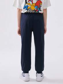 Balabala Boys' Quick-Dry Sports Pants, Lightweight Summer Joggers, 2025 New Arrival - Dark Blue - View 5