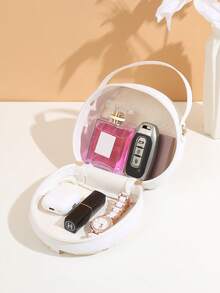 2024年春季花卉图案手提包，女士时尚小众单肩斜挎包 - 米色 - 查看 7