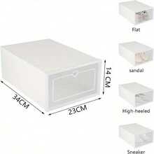 Shoze 12x White Stackable Shoe Storage Box For Sneakers Shoes Trainers Shoe Boxes Underbed - Variant1 - View 3
