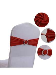 30/10 pièces de chaise élastique en spandex avec nœud papillon pour réception de mariage - Housse de chaise élastique universelle, boucle coulissante convenant pour la décoration de la ceinture de chaise, anniversaire, mariage, décoration et fixation du de chaise sur place pour banquets, fêtes, événements d'hôtel convenant pour anniversaires, mariages, cérémonies de remise des diplômes, soirées de bienvenue, salles de conférence d'hôtel, auditoriums