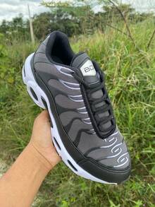 Men's Box Tennis Shoes Comfortable For Walking, Training And - Graphite - View 3