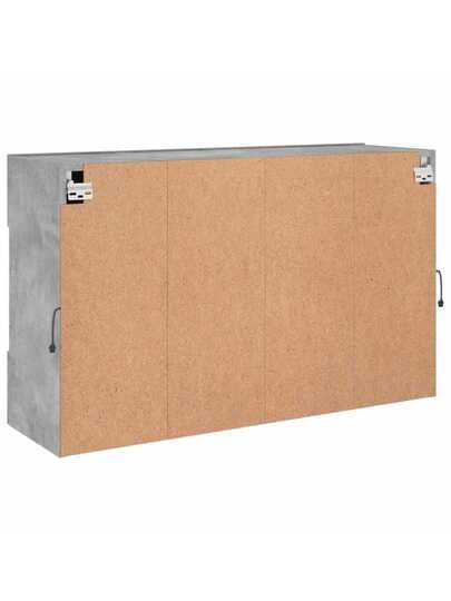 VidaXL TV Wand Unit LED Lighting 98.5x30x60.5 Cm Concrete Grijs view 10