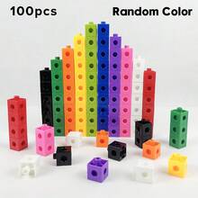 Multicolor Transforming Cube Puzzle (Random Colors); Develops Logical Thinking And Fine Motor Skills; Montessori Math Teaching Aid; Block-Style Puzzle; Early Childhood Math Educational Tool; Parent-Child Game; Room Decor. - Multicolor - View 13