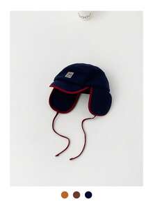 1pc Faux Shearling Ear Protection Windproof Warm Trapper Hat, Versatile For Outdoor, Skiing, Autumn/Winter - Multicolor - View 12
