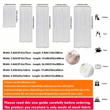 1pc Elegant Navy Blue Sheer Voile Curtain - Wrinkle-Free Transparent Fabric, Suitable For Wedding Arch, Ceremony Backdrop, Reception Decor, Etc. - Multipurpose Polyester Table Runner, Ideal For Parties, Outdoor Events And Holidays, Especially For Christmas & Birthday Parties