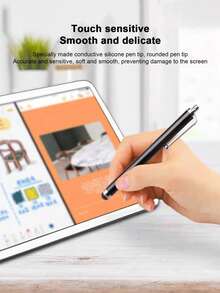 10pcs Aluminum Alloy Touch Screen Stylus Pen - Multicolor - View 7