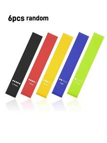 6pcs/3pcs/1pc Resistance Bands Set For Men And Women, Different Levels Elastic Band For Home Gym Long Exercise Workout - Great Fitness Equipment For Training, Yoga, Back To School Gift/Birthday Gift/Easter - Multicolor - View 16