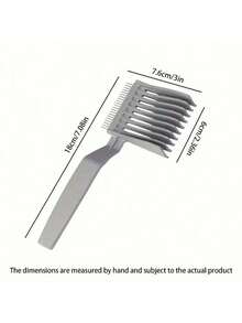 1支混合渐变色梳子，专业男士理发梳，家用/沙龙/专业渐变色工具，男士渐变色梳子，专业男士发型设计工具 - 彩色 - 查看 2