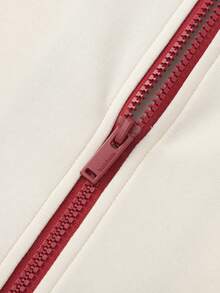 Balabala Tween Girl Jacket Boys Girls 2025 Fall Baseball Style Warm - Red Hue - View 6