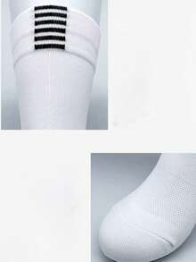 1/5/10 Pairs Cycling Socks, Outdoor Training Durable Quick-Dry Mesh Breathable Mid-Calf Sports Socks, Fall