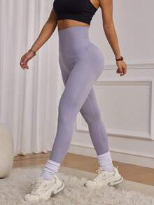 Colanți de yoga pentru femei, cu nervuri, groși, cu control al abdomenului, pentru sală, linii subțiri, pentru ridicarea feselor, antrenament, compresie