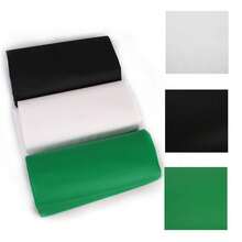 Soporte de Telón de Fondo para Fotografía, Kit de Soporte de Telón de Fondo Ajustable, con Fondo Verde/Negro/Blanco, para Estudio Fotográfico Retrato y Video (2 * 3m) - negro, blanco y verde - Ver 5