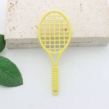 1 قلادة بشكل مضرب التنس، تعليقة مضرب الريشة، إكسسوار رياضي لصنع سوار DIY، سلسلة مفاتيح، تزيين الحقيبة، هدية للأصدقاء