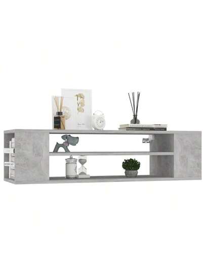 VidaXL TV Wand Unit 100x30x26.5 Cm, Finished Wood, Concrete Grijs view 3