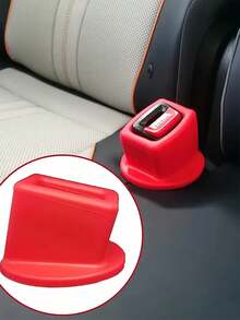 1/2/5 件硅胶安全带扣支架，安全带夹支架，汽车安全带槽固定器，轻松固定汽车安全带扣，保持扣环垂直，适合大多数汽车扣环支架 - 彩色 - 查看 3