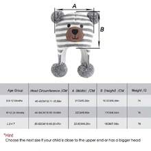 Baby Hat Scarf Set Winter Toddler Beanie Warm Infant Scarves Ears Earflap Hats For Baby Boys Girls