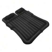 OUKANING Black Inflatable Mattress Car Air Mattress Car Inflatable Bed Cushion Camping Travel Bed - 黑色 - 查看 5