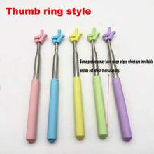 1pc Retractable Pointer For Classroom Telescopic Teachers Pointer Extendable Hand Pointer Finger Pointer Stick Mini Retractable Classroom Pointer For School Kindergarten, White/Blue/Pink