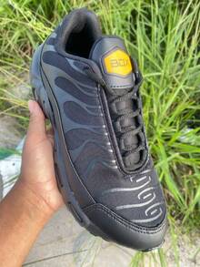Men's Box Tennis Shoes Comfortable For Walking, Training And - Black - View 1