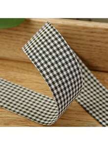Plaid Striped Ribbon DIY Material Bow Gift Box Packaging Straw Hat Headband Checks Multi-Color Ribbon - Multicolor - View 23