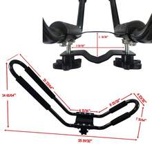 2 Pairs J Cross Bar Roof Rack Carriers For Canoes, Kayaks, And Boats - Top Mount For SUVs And Trucks - Default - View 6