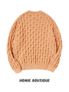 Autumn And Winter Men's Solid Color Simple Casual Sweater Pullover Fall Back To School Streetwear