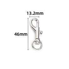 5 Pieces Of Multi-Style Heart-Shaped Lobster Rotating Keychains, Couple Keychains, Bag Buckles, Alloy Material, With Rotating Hooks, Suitable For Christmas And Love Decoration