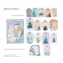 Zestaw 30 naklejek z serii "Boże Narodzenie – Wyznanie" w stylu vintage, do scrapbookingu, prowadzenia dziennika, dekoracji DIY - Wielokolorowe - Zobacz 9