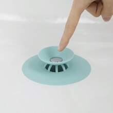 1pcs Kitchen Sewer Deodorizing Floor Drain Bathroom Toilet Anti-Clogging Silicone Flying Saucer Floor Drain Push-Type Deodorizing Floor Drain
