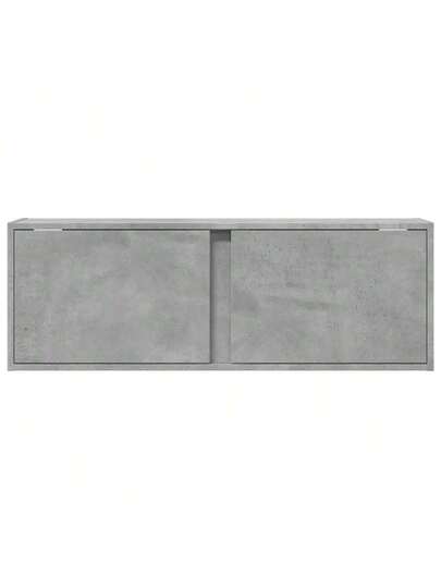 VidaXL TV Wand Unit LED Lighting 100x31x35 Cm Concrete Grijs view 6