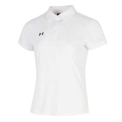 Under Armour Koszulka polo damska z kołnierzykiem i krótkim rękawem do biegania i fitnessu 22500525-100