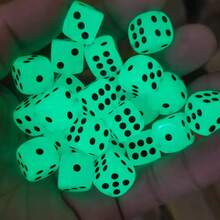 50 buc zaruri strălucitoare în întuneric, zaruri cu 6 fețe, potrivite pentru jocuri de societate, zaruri vrac de 14 mm, ideale pentru petreceri și jocuri de masă - Multicolor - Vizualizare 3