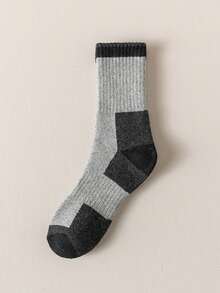 5/1 Pair Men's Socks, Soft & Warm Winter Casual Crew Socks, Moisture-Wicking, Suitable For Indoor And Outdoor - Multicolor - View 7