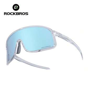 ROCKBROS 1 pieza Gafas de ciclismo con lente grande de marco completo - Material de marco TR90, 3 almohadillas nasales extraíbles, ligero y cómodo, 16 estilos y colores opcionales
