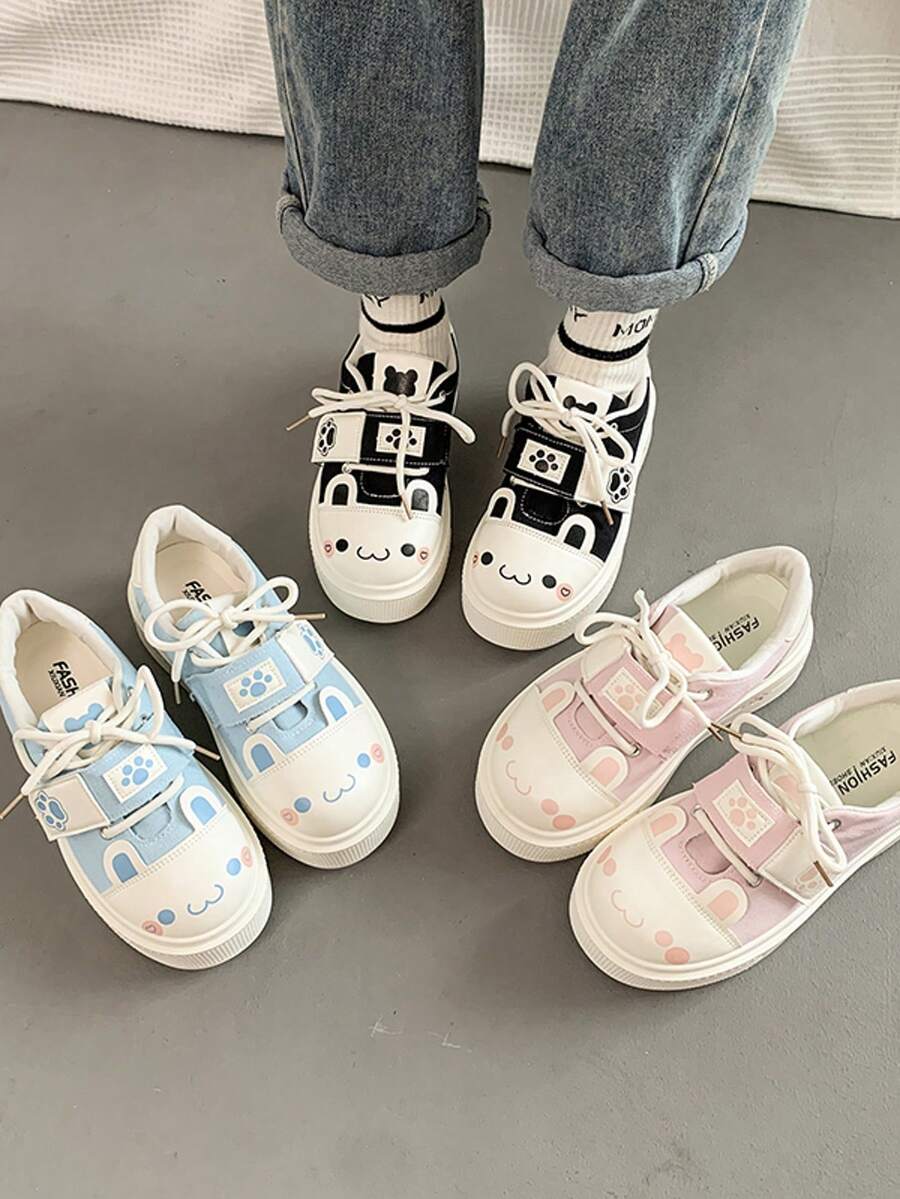 35-40 Tier Schleife Cartoon süße Feen Stoff Schleife Verschluss Dicksohlen Sneaker, geeignet für Zuhause, Schule, Party, Outdoor, alle Jahreszeiten