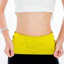 1pc, Summer And Autumn Waist Protection Women's Plastic Waist Belt, Black And Yellow Contrasting Plastic Waist Belt Waist Protection Accessories Abdominal Belt, Please Check The Size Of The Size When Purchasing. It Is Recommended To Order One Size Larger