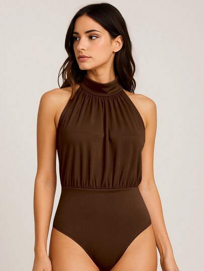 Body feminino com gola alta blogueirinha fresquinho elegante