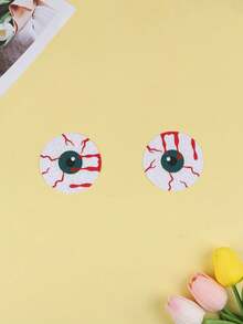 6 Stücke /4 Stücke /2 Stücke Einweg-Brustwarzenaufkleber für Halloween, rund - unsichtbar, selbstklebend, Anti-Vorwölbung Brustaufkleber für Frauen - bequem, Einweg-BH-Zubehör, Roter kleiner Teufel, Teufelsauge, Totenkopf