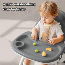Multi-Functional Dining Chair, Adjustable Children's Dining Chair Home Portable Dining Table Rocking Chair - 灰色 - 查看 6