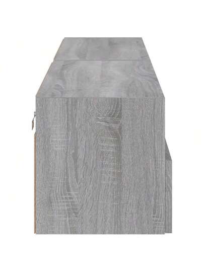 vidaXL TV Wall Units 2 Pcs 80x30x30 Cm Processed Wood Gray Sonoma Oak view 9