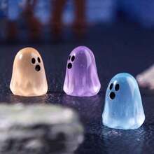 Creative Glow-In-The-Dark Mini Ghost Decorations DIY Kit, Miniature Micro Landscape Halloween Decor, Desktop Ornament, Festival/Birthday/Halloween Gift