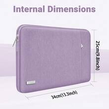 TECOOL 1pc Protective Laptop Sleeve Case Compatible With MacBook 13.5 14 15.6 16 Inch Pro Air HP Notebook And Other Brands Of Laptops Waterproof Polyester Cover With Pocket Laptop Bag