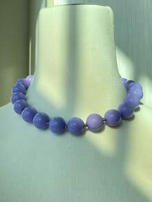 1 Peça Colar de Contas com Efeito de Nuvem de Resina de Estilo Boêmio e Geométrico Redondo, com Fecho de Metal, Joia Artesanal, Adequado para Festivais ou Uso Diário