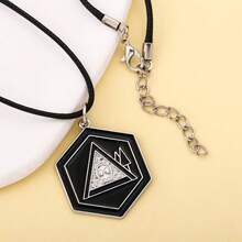 1 chiếc vòng cổ cosplay Anime Drones hình đầu lâu Gothic mặt dây chuyền xương quai xanh cổ đen cho cặp đôi phụ kiện Halloween - Nhiều màu - Xem 5